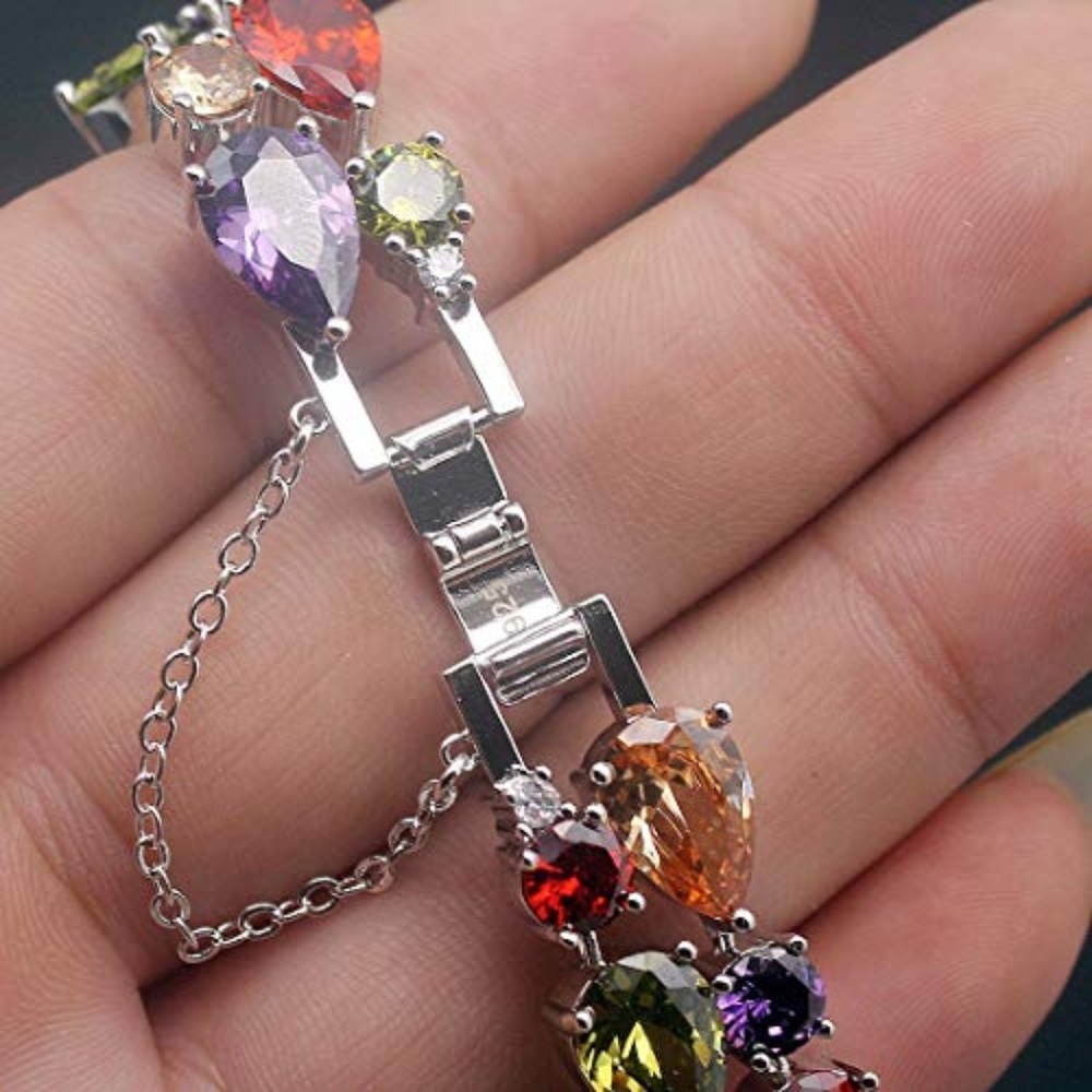 Multi Gemstone Bracelet - Picture 7 of 8